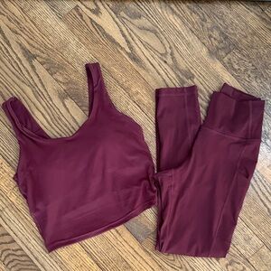Burgundy Hanes  Activewear Set